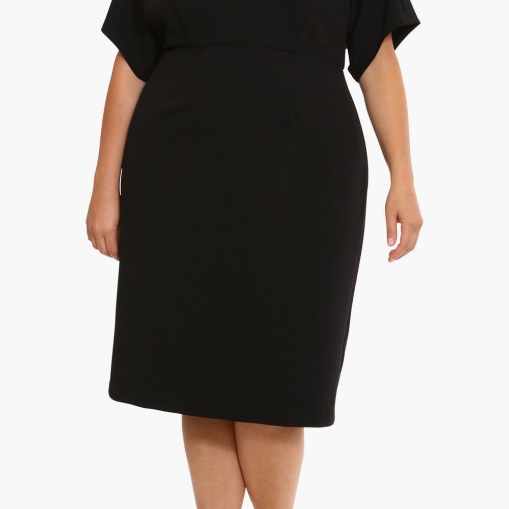 London Times Elegant Black Pencil Skirt w/ dolman sleeves NWT.